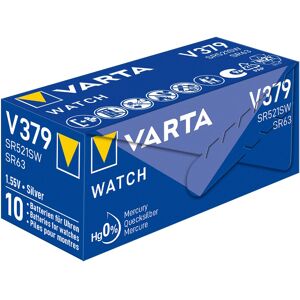 Wholesale Watch Batteries 379 Varta SR521SW Box of 10 Wholesale Watch Batteries 379 Varta SR521SW Box of 10