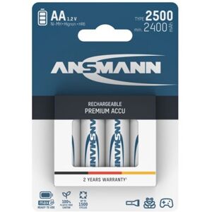 Ansmann Maxe AA Rechargeable Batteries 2500mAh NiMH 4Pack Ansmann Maxe AA Rechargeable Batteries 2500mAh NiMH 4Pack