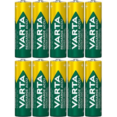 Varta Rechargeable AA Size Batteries 2100mAh 10-Pack Varta Rechargeable AA Size Batteries 2100mAh 10-Pack