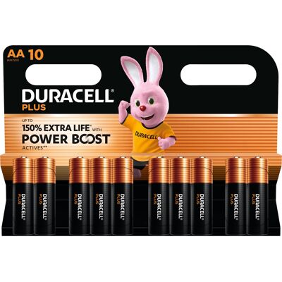 Duracell Plus AA Batteries With Power Boost 10-Pack Duracell Plus AA Batteries With Power Boost 10-Pack