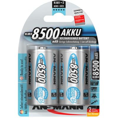 Ansmann Maxe D Rechargeable Batteries 8500mAh NiMH 2Pack Ansmann Maxe D Rechargeable Batteries 8500mAh NiMH 2Pack