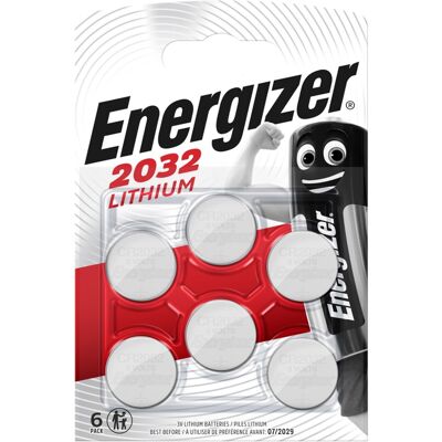 Energizer CR2032 Lithium Batteries 6-Pack Energizer CR2032 Lithium Batteries 6-Pack