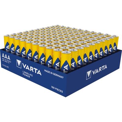 Varta Longlife Power AAA Batteries - 100 Pack Varta Longlife Power AAA Batteries - 100 Pack