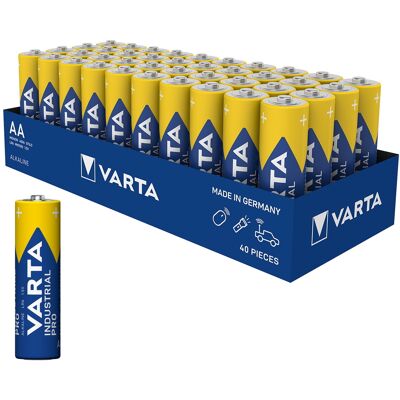 VARTA - Industrial Pro AA 4006 - LR6 - Alkaline - Battery VARTA - Industrial Pro AA 4006 - LR6 - Alkaline - Battery