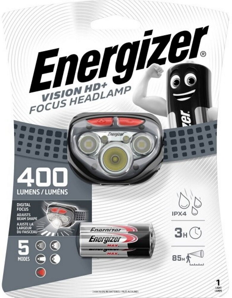 Energizer Vision HD+ Focus Headlight 5-LED 400 Lumens with Night Vision