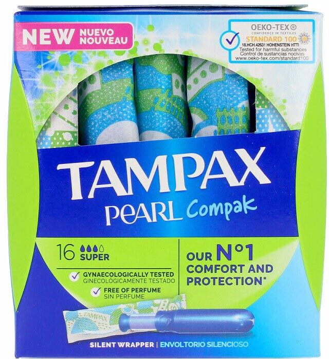 Tampax Pearl Compak tampón super 16  u