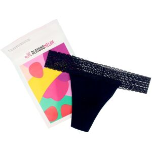 Platanomelón Kiwitas Thong Lace menstrual panties black #S