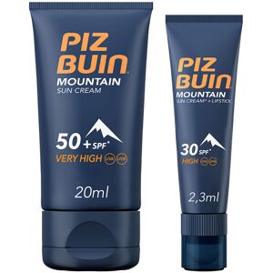 Piz Buin Mountain SPF50+ suncream 20 ml + lipstick F20 2.3 ml