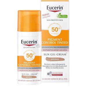 Eucerin Sun Protection fluid color pigment SPF50+ #medium