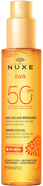 Nuxe Sun tanning oil face and body SPF50 150 ml