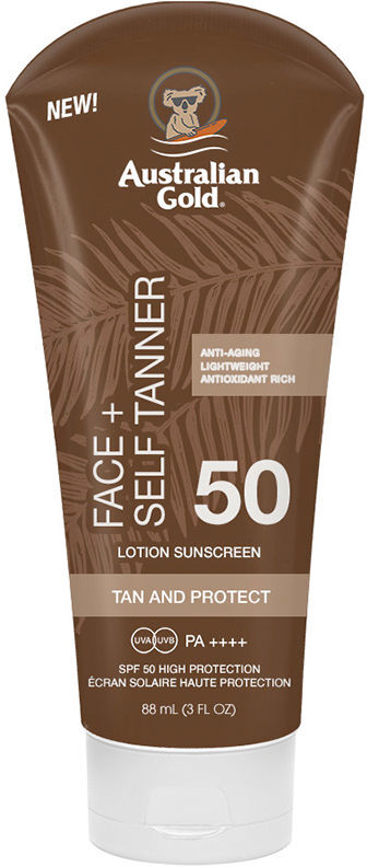 Australian Gold Face Self Tanner SPF50 sunscreen 88 ml