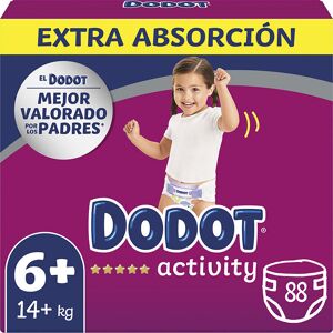 Dodot Activity Extra talla 6 pañales 17-28 kg 88 u