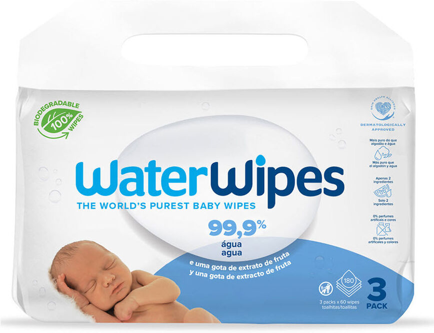 Waterwipes baby wipes with 99.9% organic water 180 u