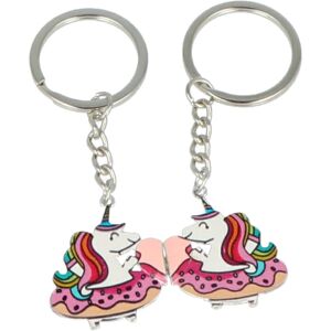 Inca Llaveros Unicornio Con Imán Bff set 2 pz