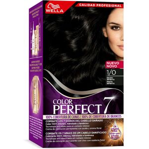 Wella Color Perfect 7 100% cobertura de canas #1/0-negro infinito