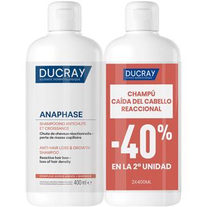 Ducray Anaphase anti-hair loss and hair growth shampoo pack of 2 x 400 ml Ducray Anaphase anti-hair loss and hair growth shampoo pack of 2 x 400 ml