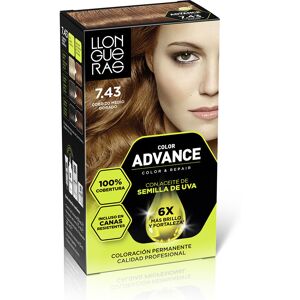 Llongueras Color Advance #7,43-cobrizo medio dorado Llongueras Color Advance #7,43-cobrizo medio dorado