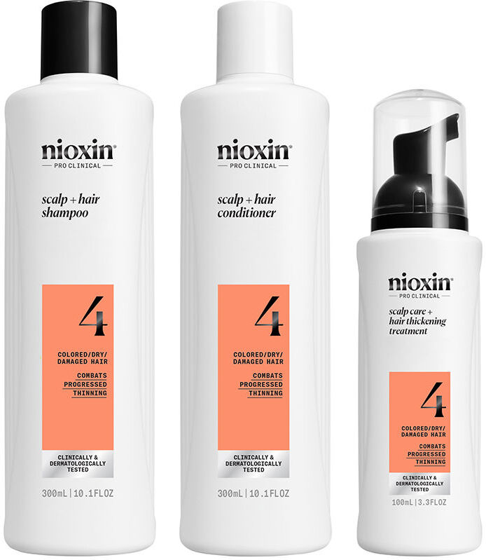 Nioxin System 4 - Kit - Treatment for Colored Hair with Advanced Thinning 3 units