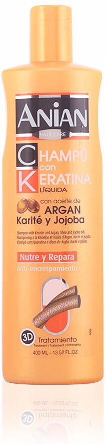 Anian Liquid Keratin shampoo argan oil shea and jojoba 400 ml