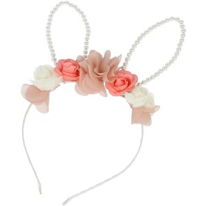 Inca Headband with rabbit ears and flowers 1 u