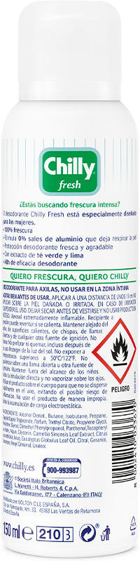 Chilly Fresh deodorant spray 150 ml