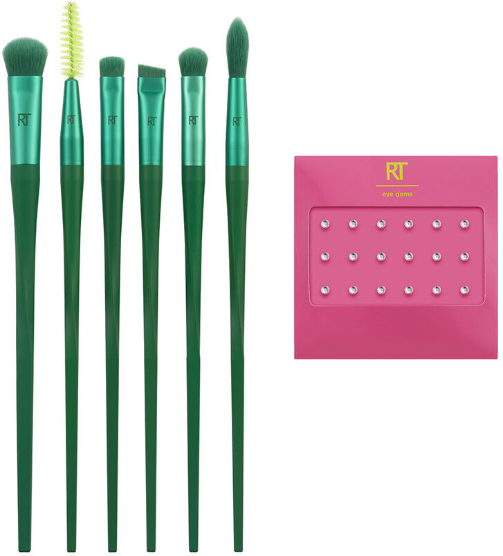 Real Techniques Nectar Pop So Jelly Eye Makeup Brush Lot 7 pz