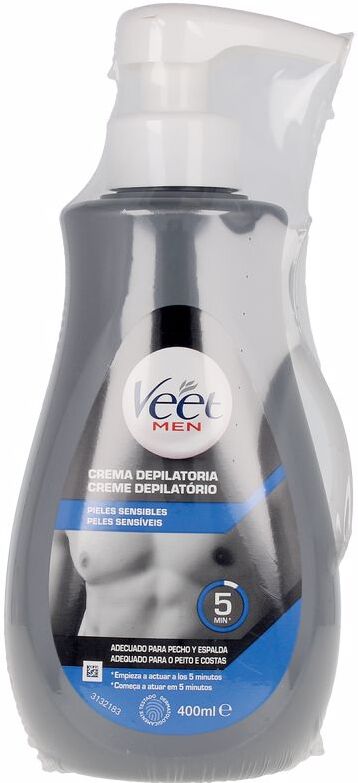 Veet Men hair removal gel cream sensitive skin 400 ml