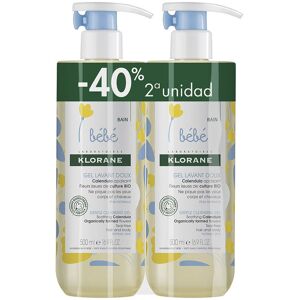 Klorane Bébé Gel Limpiador Suave set 2 x 500 ml