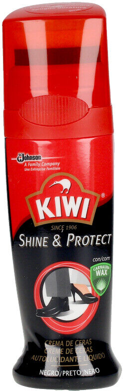 Kiwi Shine & Protect crema limpia zapatos #negro