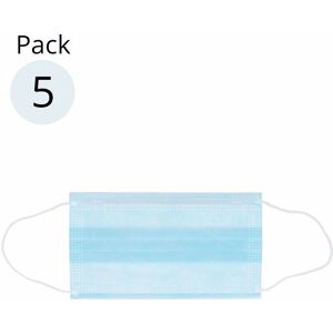 V-Tac 3 Layers Ply disposable face masks 5 pz