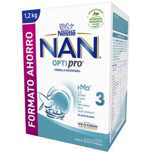 Nan Optipro 3 leche de crecimiento premium promo 2 x 600 gr