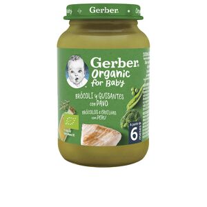 Gerber Organic puré #brócoli y guisantes con pavo