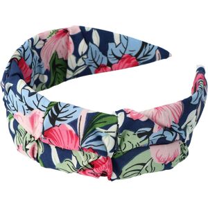 Inca Headband floral fabric with blue background 1 u