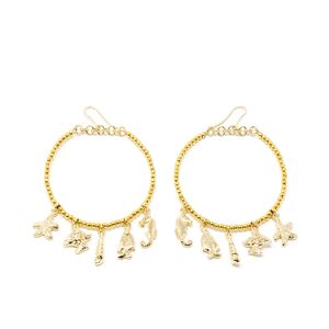 Shabama Formentor earrings #shiny gold 1 u