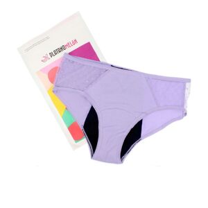 Platanomelón Kiwitas Classic Plumeti lilac menstrual panties #S