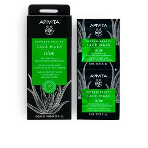 Apivita Express Beauty mascarilla hidratante refrescante con aloe 2 x 8 ml