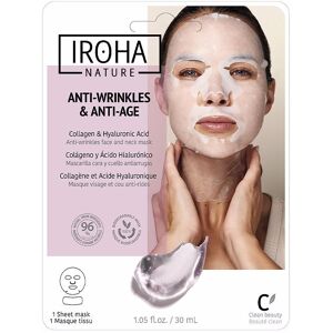 Iroha Nature 100% Cotton Face & Neck Mask collagen-antiage 1 u