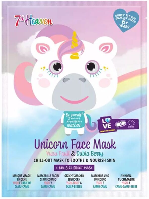 7th Heaven Animal Unicorn face mask 1 u