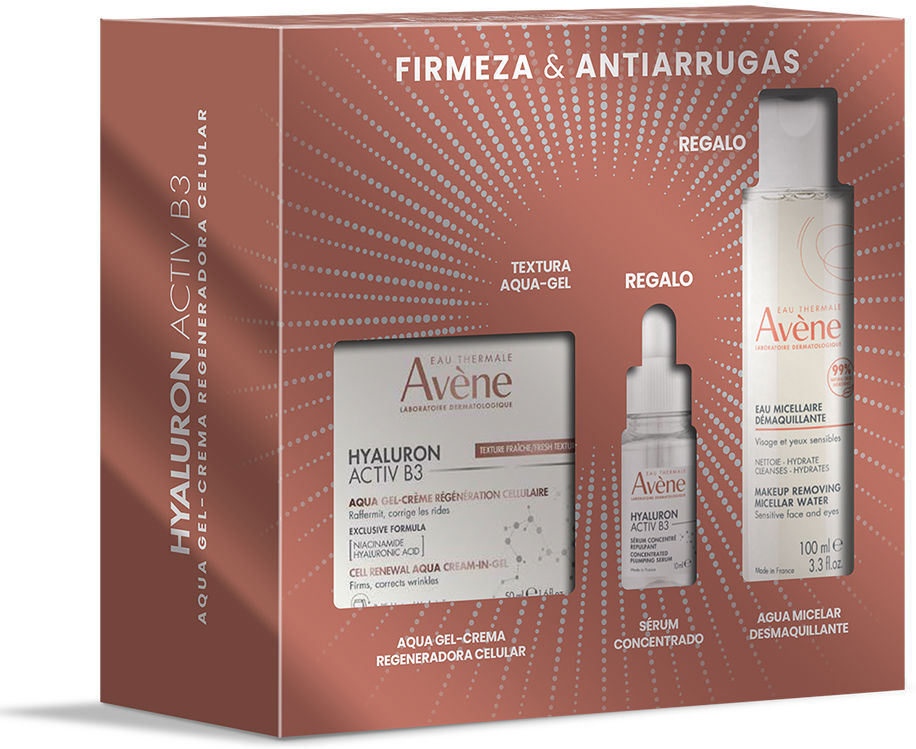 Avène Hyaluron Activ B3 Aqua Gel - Cream + Micellar Water + Serum Set 3 pcs
