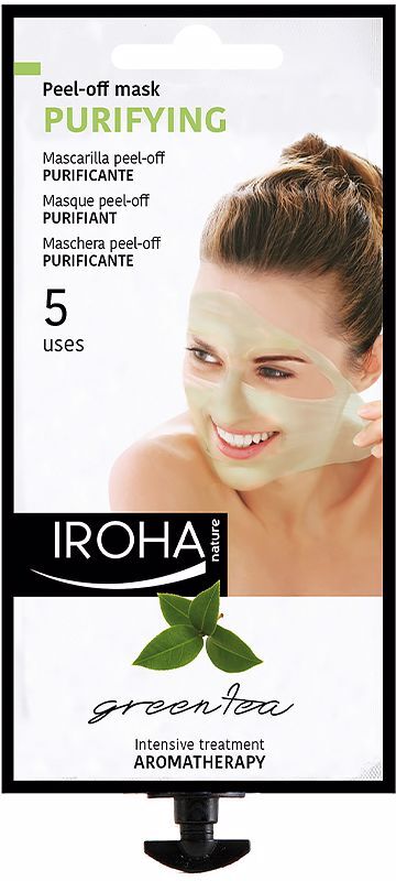 Iroha Nature PEEL-OFF Mask purifying green tea 5 uses
