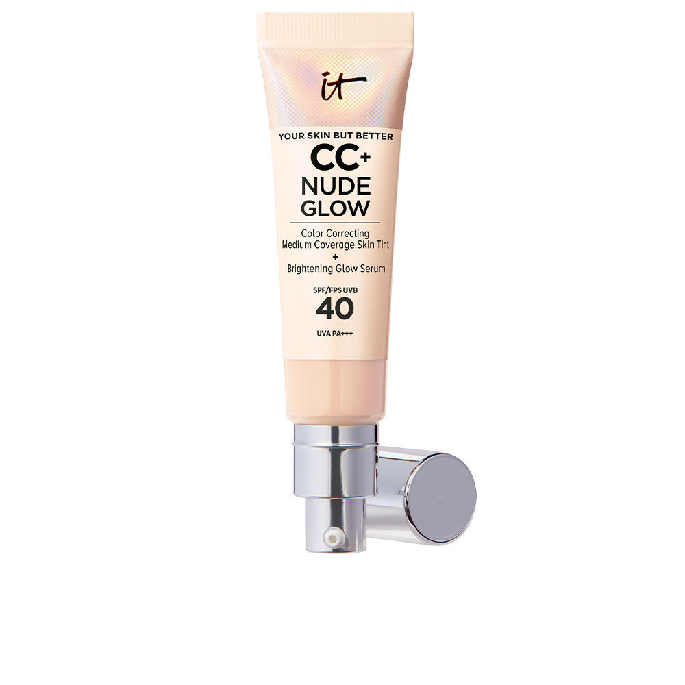 IT Cosmetics CC+ Nude Glow lightweight foundation + glow serum SPF40 #light