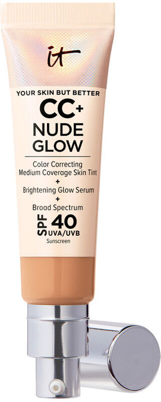 IT Cosmetics CC+ Nude Glow lightweight foundation + glow serum SPF40 #neutral tan