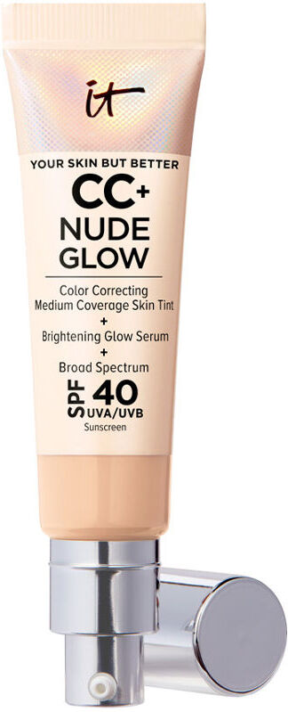 IT Cosmetics CC+ Nude Glow lightweight foundation + glow serum SPF40 #light medium