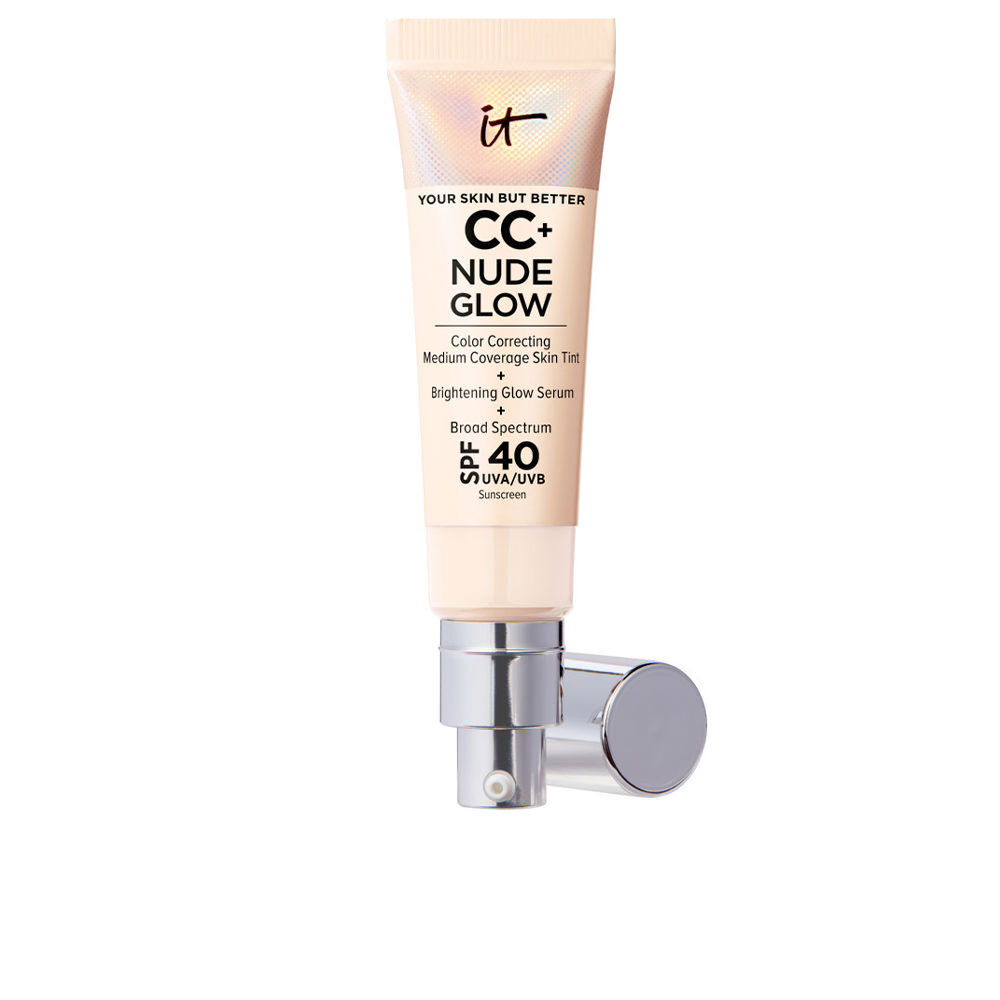 IT Cosmetics CC+ Nude Glow lightweight foundation + glow serum SPF40 #fair porcelain