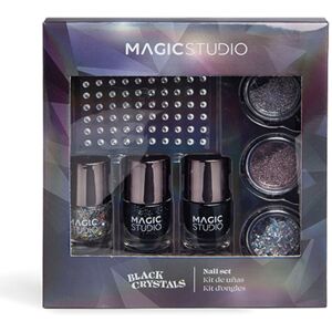 Magic Studio Black Crystals Nail Lot 7 pcs