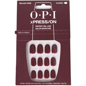 Opi xPRESS/ON Artificial Nails Iconic Shades #Malaga Wine