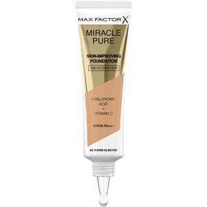 Max Factor Miracle Pure skin-improving foundation 24h hydration SPF30 #45-warm almond Max Factor Miracle Pure skin-improving foundation 24h hydration SPF30 #45-warm almond