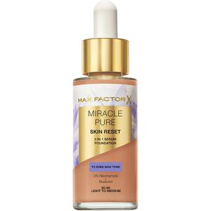 Max Factor Miracle Pure Light to Medium Foundation - Skin Reset Liquid Serum Max Factor Miracle Pure Light to Medium Foundation - Skin Reset Liquid Serum