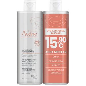 Avène Micellar Makeup Remover Water - Sensitive Skin - 2x400ml Avène Micellar Makeup Remover Water - Sensitive Skin - 2x400ml