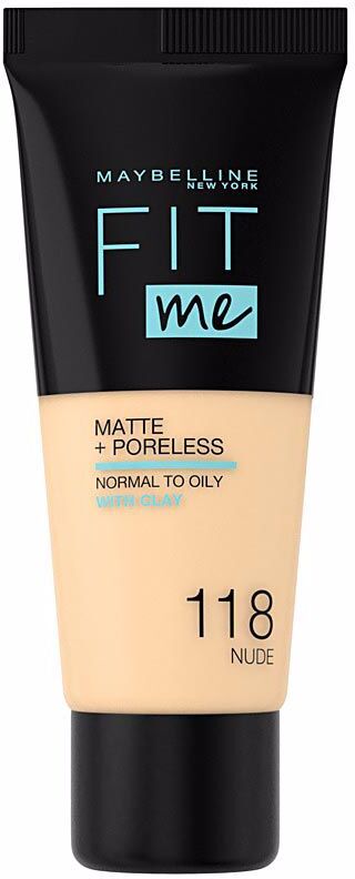 Maybelline Fit Me MATTE+PORELESS foundation #118-nude